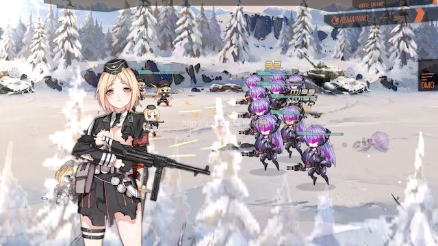 ちびキャラがリアルタイムで撃ち合う